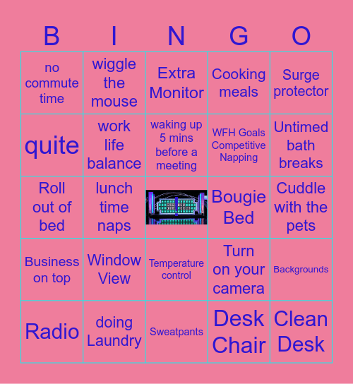 WFH Bingo Card