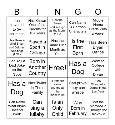 Bingo Card