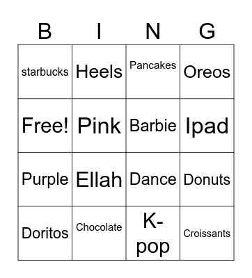 Bibbidi-Bobbidi-Bingo Card