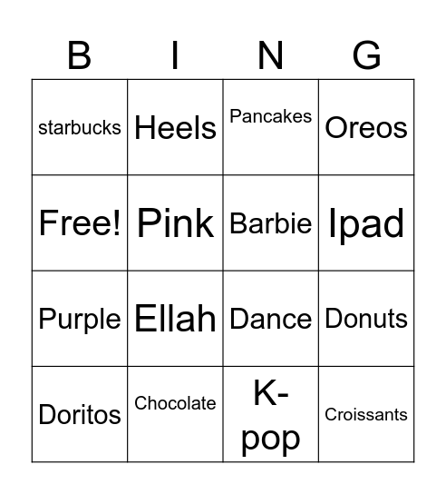 Bibbidi-Bobbidi-Bingo Card