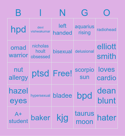 how alike are we… Bingo Card