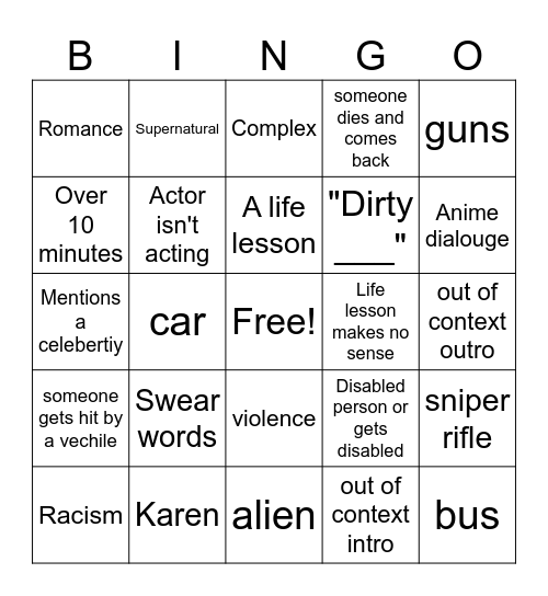 lknfiwhuqewj Bingo Card