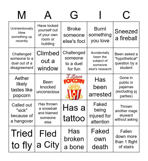 Do As I Say, Not As I Do Bingo Card