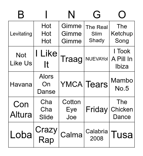 GREENGOS Bingo Card