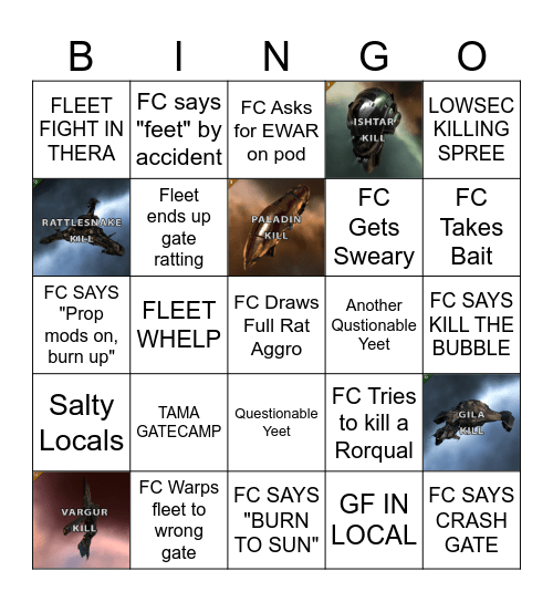 FC Bingo Card