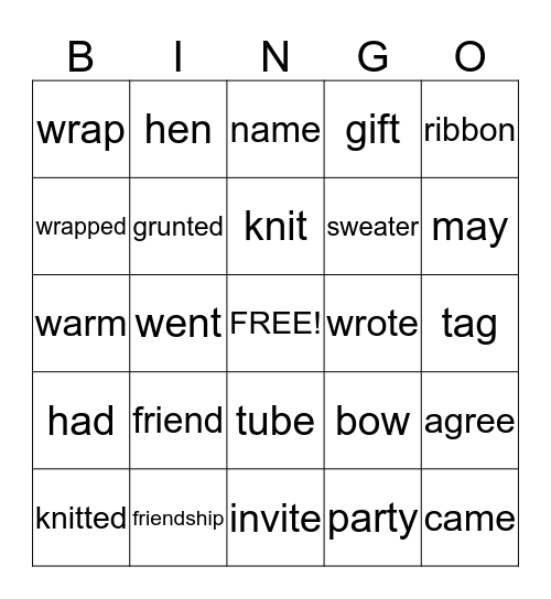 Bingo Card