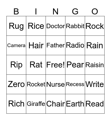 R Bingo Card