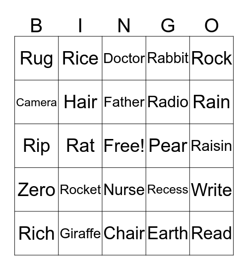 R Bingo Card