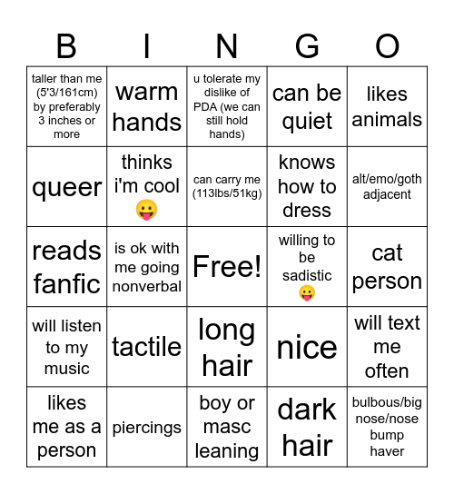 Are you 𝔖𝔢𝔳𝔢𝔯𝔲𝔰'𝔰 type Bingo Card