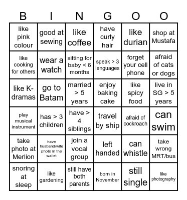 FIND NEW FRIENDS Bingo Card