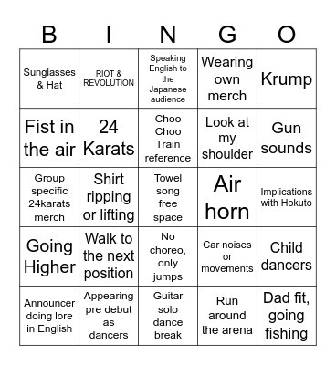 Exile Tribe Live Bingo Card