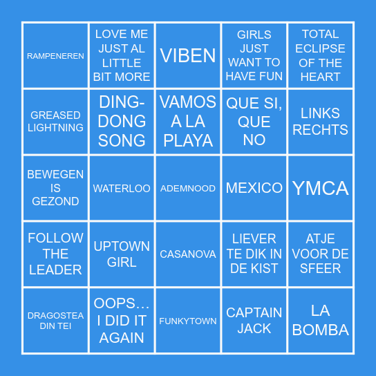 MUZIEKBINGO Card