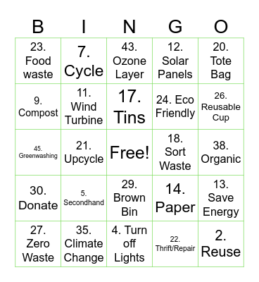 ResLife x SusSoc Bingo Card
