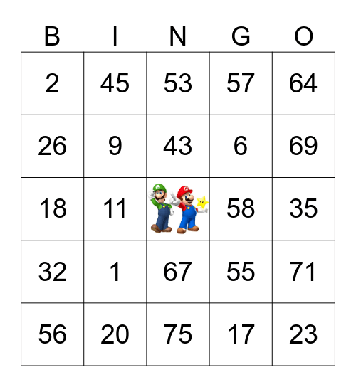 Luke & Alex Birthday Bingo Card