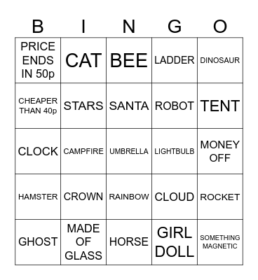 LIDL SHOP Bingo Card