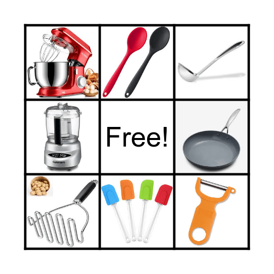 Equipment Bingo Card