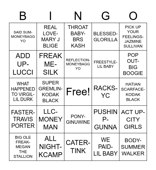 RATCHET BINGO Card