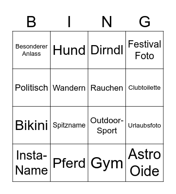Bumble Bingo Card