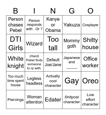 Zaibaba Bingo Card