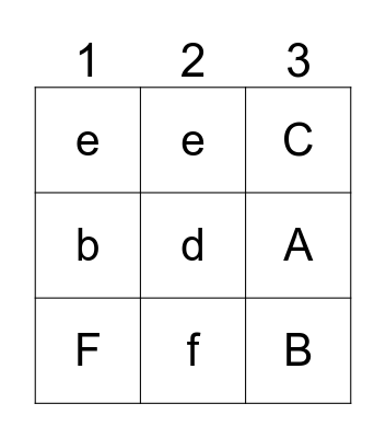 Alphabet Bingo  Bingo Card