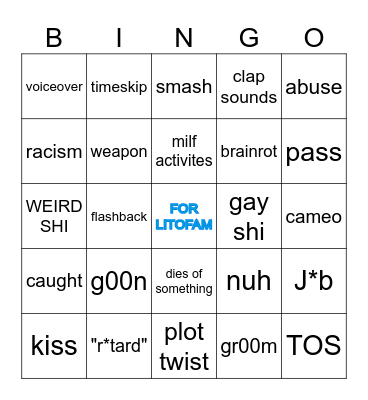 TT BINGO Card