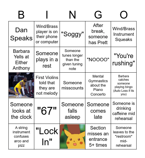 11/19/2025 Bingo Card