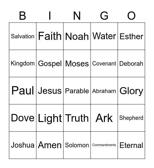 Pajamas Worship Girls Night Bingo Card