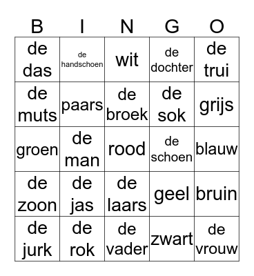 BINGO VELP 9 december Bingo Card