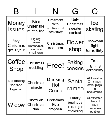 Hallmark Bingo Card