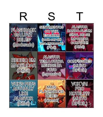 RADIOSTATIC Bingo Card