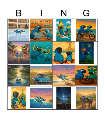 Adventure Bingo Card