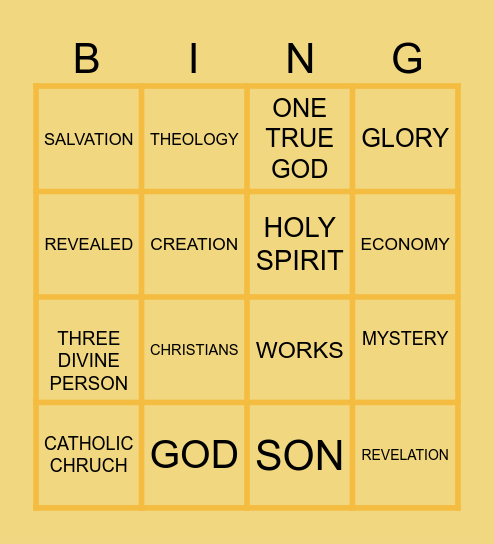 REED BINGO Card