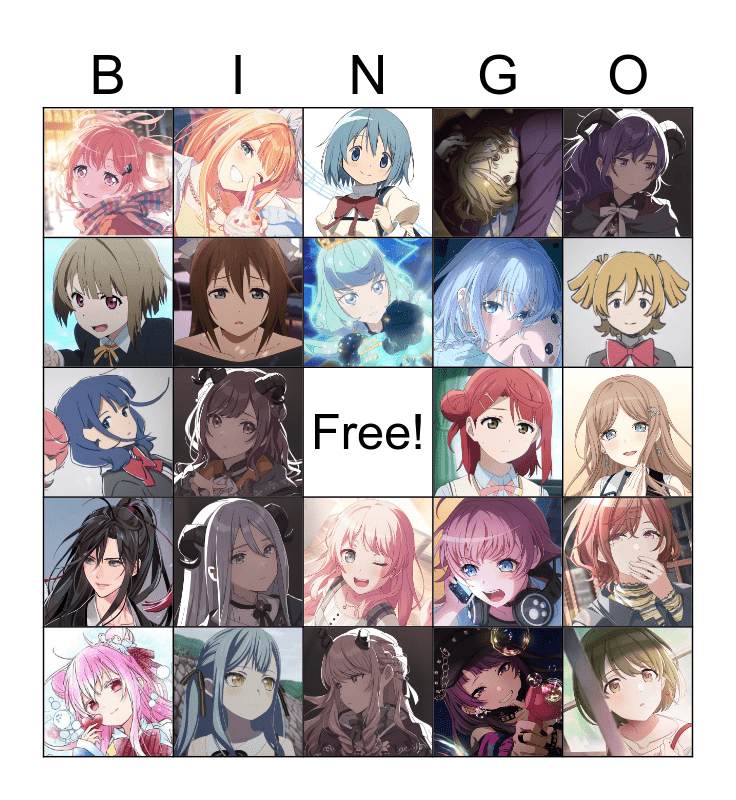 jeni's kin list Bingo Card