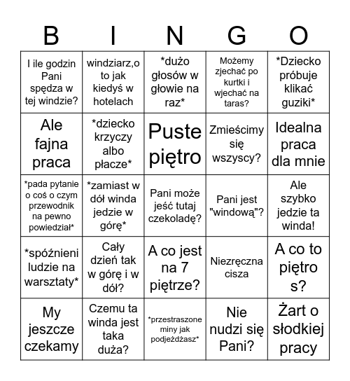 Winda Bingo Card