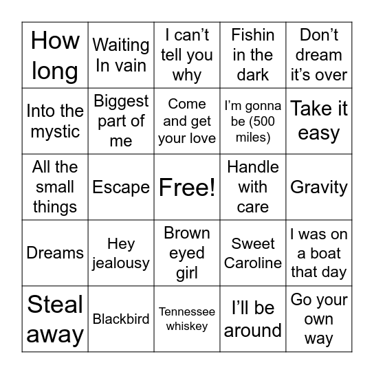 LMB 11.16.25 Bingo Card