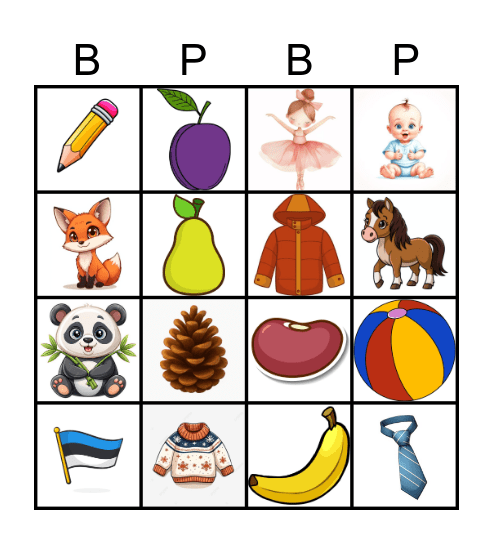 B JA P Bingo Card