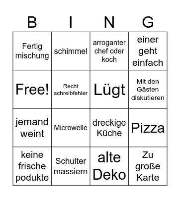 Frank rose bingo Card