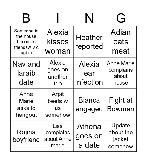 Banana Facts Bingo Card