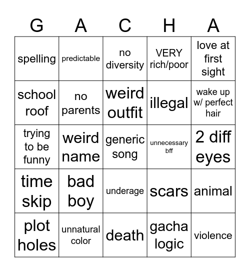 Bingo Card