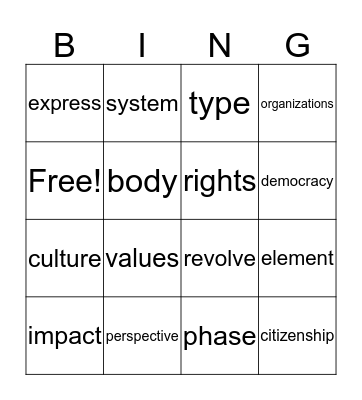 3rd Grade Vocabulary Words for Unit HWOO, HTWW, HWEO Bingo Card