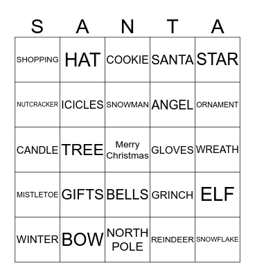 Extension Fun Day Bingo Card