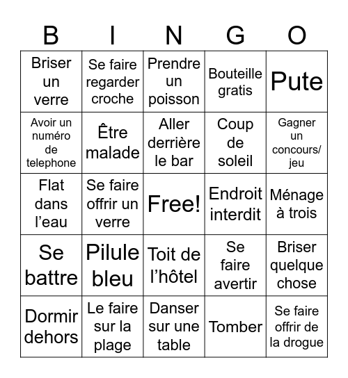 République dominicaine Bingo Card