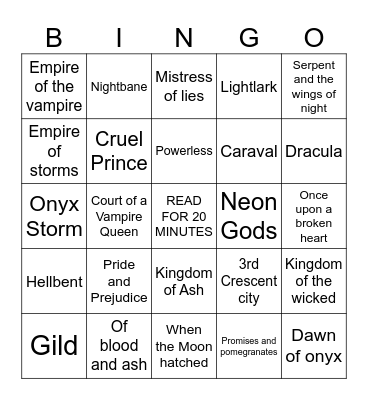 Backlog Bingo Card