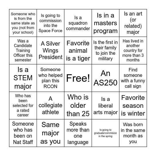AAS/SW RocCon Bingo Card