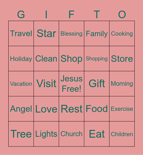 What are they saying? Bingo Card