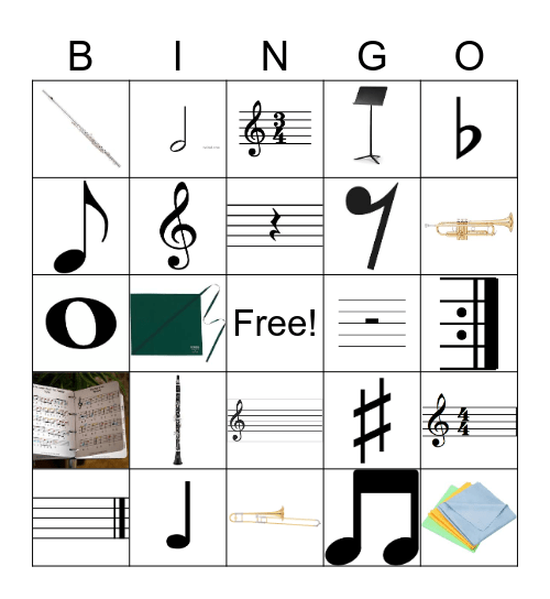 Music Bingo Card