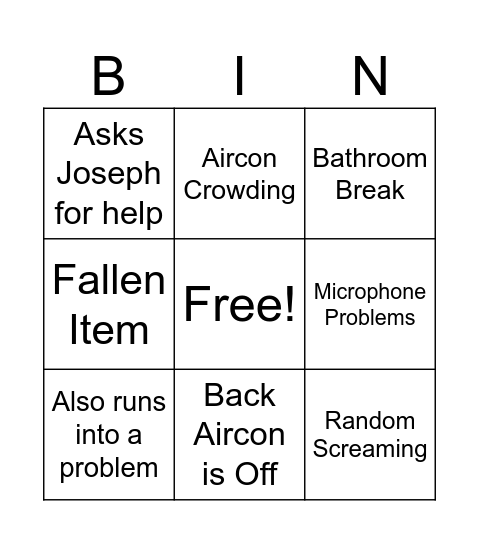 Ms. Dayrit Bingo Card