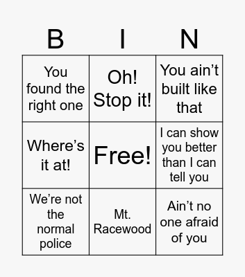 Alvarez-ism Bingo Card