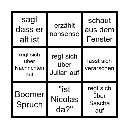 Boomerbingo Card