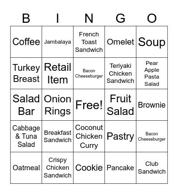 Rooftop Bingo Card